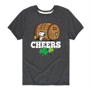 Boys' - Peanuts - St. Patrick's Day with Snoopy Short Sleeve Graphic T-Shirt - 1 of 4