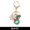 Unique Bargains Christmas Keychain Double Ring Lobster Clasp Zinc Alloy 3.15" 1Pc - 2 of 4