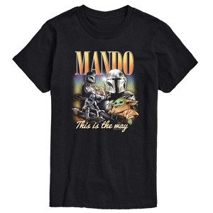 Men's - Star Wars - The Mandalorian Mando Collage Short Sleeve Graphic T-Shirt - 1 of 4