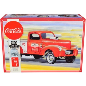 Skill 3 Model Kit 1940 Willys Gasser Pickup Truck "Coca-Cola" 1/25 Scale Model by AMT - 1 of 4