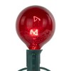 Northlight 10-Count Red G50 Globe Christmas Patio Lights- 9ft, Green Wire - 4 of 4