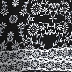 black floral