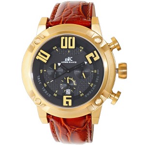 Adee Kaye Men's Blitz  Black Dial Watch - AK7280-MG-RDO - 1 of 1