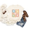 Simply Sage Market Women's Checkered Flowers And Smiley Short Sleeve Graphic Tee - 2 of 2