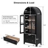 Vatros Tall Arched Cabinet with Adjustable Shelves - 3 of 4