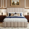 Merax Upholstered Platform Bed with Hydraulic Lift-Up Storage - 2 of 4