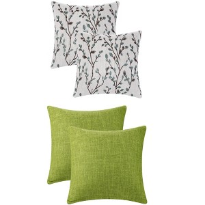 REGALWOVEN 4 Pcs Soft Cozy Throw Pillow Covers for Home Decor 18" x 18" - 1 of 4