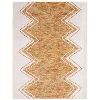 5'2 X 7'2 New York Patio Sofia Estelle Indoor/outdoor Rug Red/pink -  Nicole Miller : Target