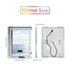 ARTLOGE Smart LED Illuminated Fog-free Rectangle Bathroom Mirror Bluetooth Speaker Digital Display - 2 of 4