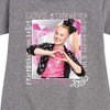 JoJo Siwa #Feeling Graphic Short Sleeve Fleece Dress - Heather Grey - 2T - 2 of 3