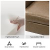 Set of 2 Gianluigi Transitional Vegan Leather Armchair with Nailhead Trim for Bedroom and Living Room| ART OF LIVING DESIGNS - 3 of 4