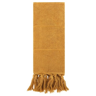 REGALWOVEN Cotton Bathroom Hand Towel with Tassel 14" x 30" 2 Pcs