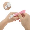 Unique Bargains Lightweight Double-headed Facial Mask Brush White Pink 1 Pc - 3 of 4