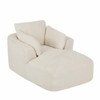 AENKYO Oversized Sleeper Sofa Bed & Cloud Lounge Chair, Corduroy Upholstered Sofa No Assembly Required for Living Room - 4 of 4