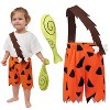 Joyfy Toddler Halloween Caveman Costume Outfits, Baby Costume Strap Pants for Boys, Family Cosplay Outfit for Halloween Dress Up Party - 3 of 4