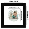 Americanflat 6" x 6" Picture Frame with Mat - Round & Heart Designs - Stylish Decor for Living Rooms, Dorms, Offices & More - image 2 of 4