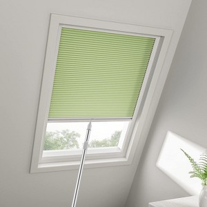 Cordless Skylight Shades Light Filtering (Lime Green, 12-51 Wide and 12-74 High) - 1 of 3