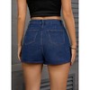INSPIRE CHIC Women's Denim Zipper Decor Cargo Pockets Y2K High Waisted Faux Wrap Jean Skirts - 4 of 4