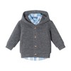 Andy & Evan  Infant  Dark Grey Hooded Cardigan & Cord Set - 4 of 4