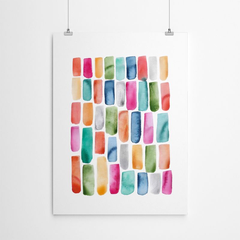 Americanflat Modern Abstract Colorful Brushstrokes By Lisa Nohren Poster, 4 of 7