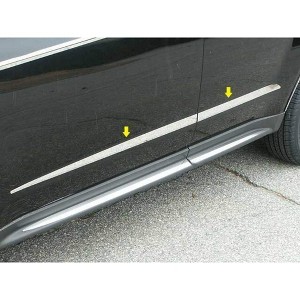 QAA is Compatible with 2010-2017 Chevrolet Equinox 4 Piece Stainless Body Molding Insert Trim Kit, 0.5" - 1.5" Tapered Width MI50160 - 1 of 4