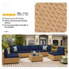 UPHA 7-Piece Rattan Patio Sofa Conversation Set with Cushions - 4 of 4