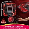 Joyfy Kids Mini Basketball Hoop, Light Up Over The Door Basketball Hoop With Scoreboard & 4 Balls, Indoor Toy Basketball Game Gift For Boys Age 3+ - 3 of 4