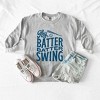 Simply Sage Market Women's Graphic Sweatshirt Hey Batter Batter Wavy - 2 of 4