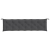 vidaXL Garden Bench Cushion Melange Anthracite 78.7"x19.7"x2.8" Fabric - 4 of 4
