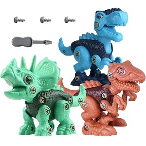 Dinosaur Toys for Kids Building Toy Set Construction Engineering Play Kit STEM Learning for Boys Girls Age 3 4 5 Year Old - 1 of 4