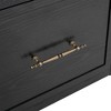 ORRD 59" Farmhouse Hall Tree with Arched Design, 8 Hooks & 3 Drawers, Entryway Bench & Shoe Organizer for Mudroom, Living Room（Black） - 4 of 4