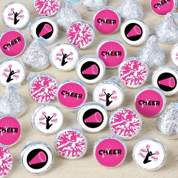 Big Dot of Happiness We've Got Spirit - Cheerleading - Birthday Party or Cheerleader Party Small Round Candy Stickers - Party Favor Labels - 324 Count