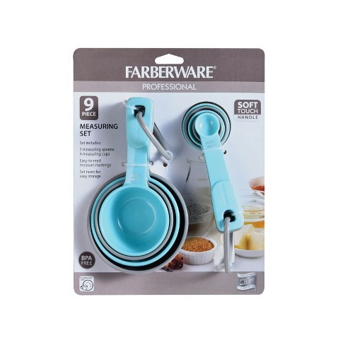 Farberware Professional 10-piece Plastic Measuring-cup and Spoon Set in  Black
