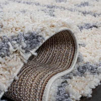 Fontana Gray Hand-knotted Shag Square Rug