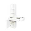NicBex Home Office Desk 39.76" L Modern Writing Desk with 3 Shelves, 2 Drawers, 1 Dabinet and Wooden Desktop for Office, Study, Living Room - 3 of 4