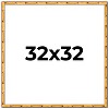 PosterPalooza | 32x32 Bamboo Picture Frame, UV Acrylic, 4 Finishes - Brown, Black, Gold, and Natural - 2 of 4