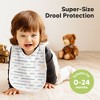 KeaBabies 8-Pack Hallo Baby Drool Bibs , Baby Bibs for Boys, Girls, Pull-on Bibs for Baby Boy, Baby Girl, Baby Bib Unisex - 2 of 4