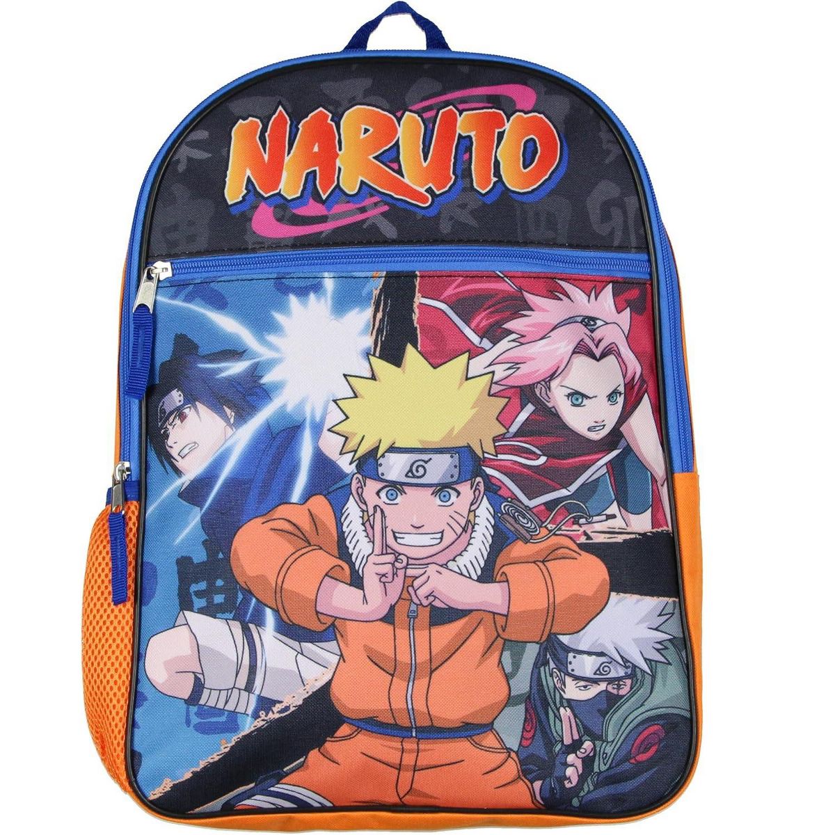 Naruto Shippuden Group Fight Pose Sasuke Sakura Uzumaki School Travel Backpack ages 3+
