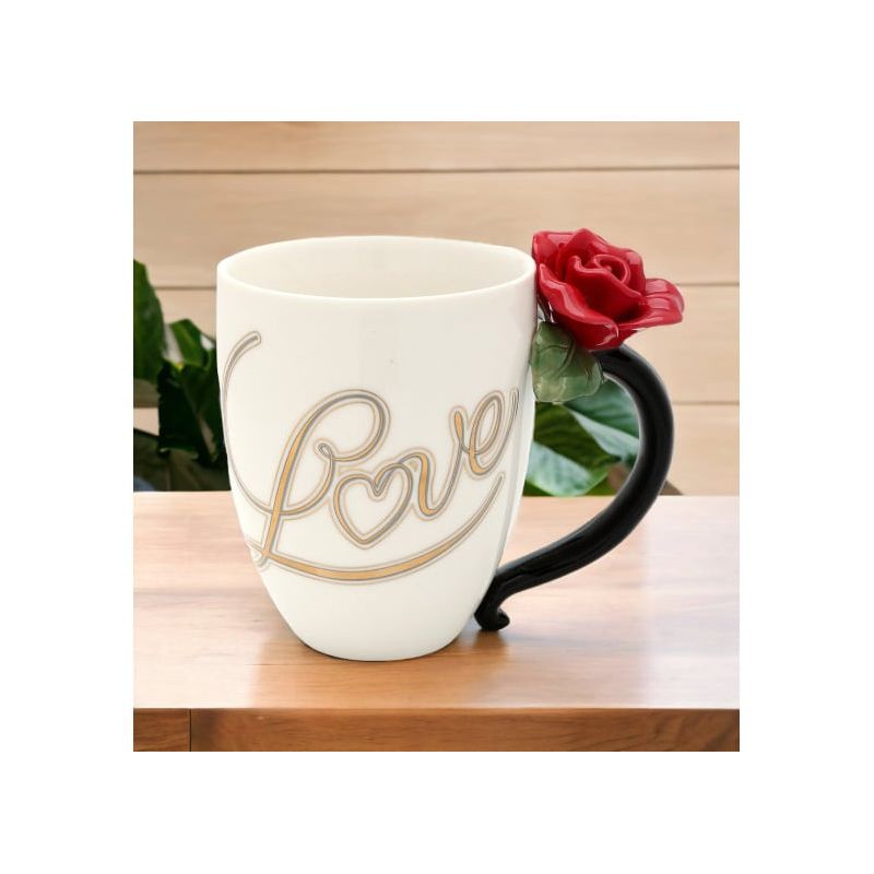 Kevins Gift Shoppe Ceramic Red Rose Mug, 2 of 4