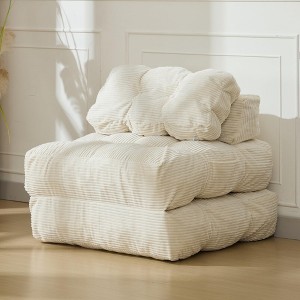 Folding Sofa Bed,Convertible Sleeper Chair with Pillows & Back Support,Portable Fold Out Chair Bed Boneless Couch - 1 of 4