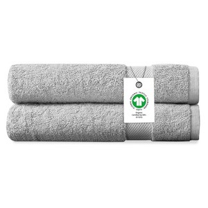 Delara 100% Organic Cotton Soft, Quick Dry & Ultra-Absorbent Hand Towel (Pack of 2) - 1 of 4