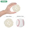 Unique Bargains Wicker Rattan Decorative DIY Crafts Balls 6 Pcs - 2 of 4