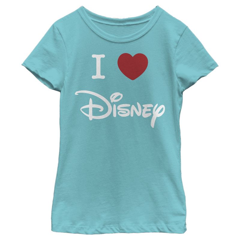 Girl's Disney I Heart Logo T-Shirt, 1 of 5