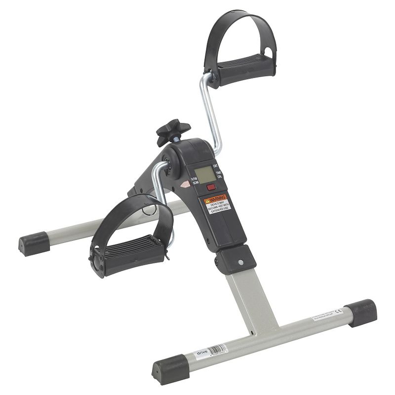 Drive Medical Folding Exercise Peddler with Electronic Display, Black, 1 of 13