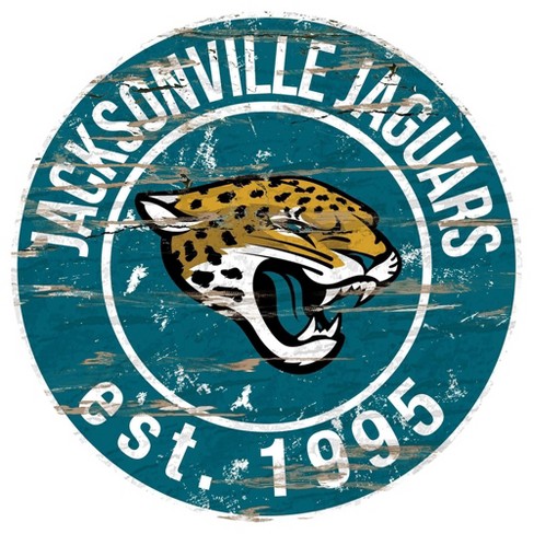 Jacksonville Jaguars 12'' x 12'' State Circle Sign