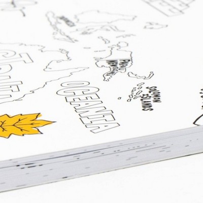 Color School World Exploration Coloring Book, 44 Pages, 10"x8"