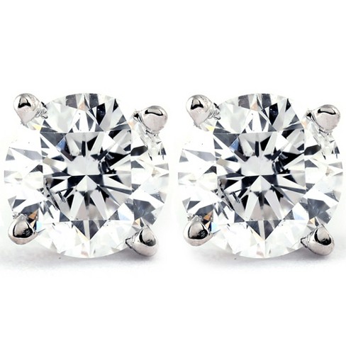 Pompeii3 1/3 ctw 14K White Gold Diamond Stud Earrings