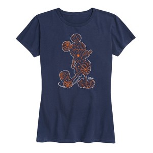 Women's - Disney - Mickey's Silhouette Short Sleeve Graphic T-Shirt - 1 of 4