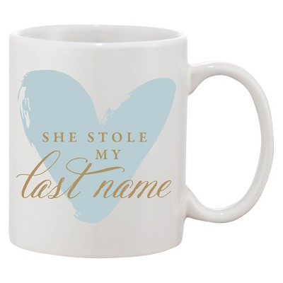 11oz She Stole My Last Name Blue Coffee Mug
