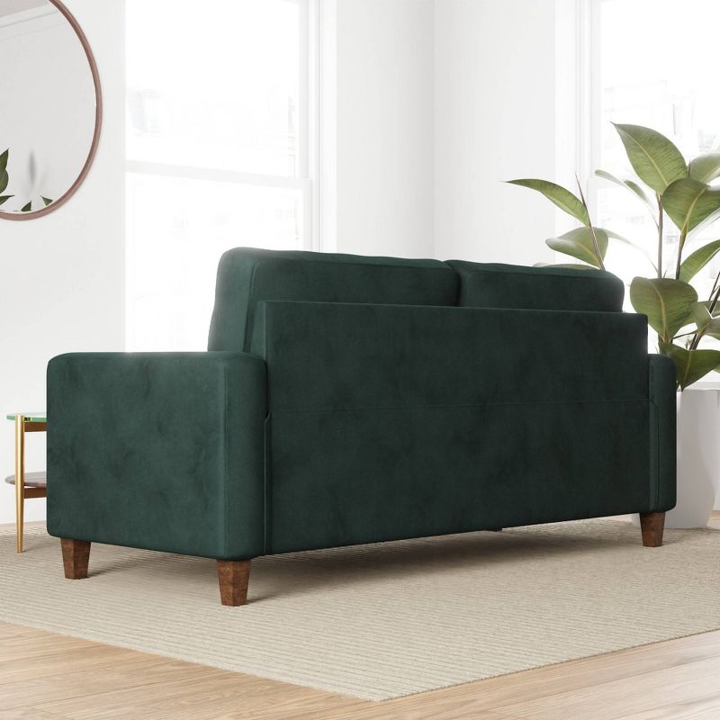 76” Brynn Upholstered Square Arm Sofa with Buttonless Tufting - Brookside Home, 5 of 20
